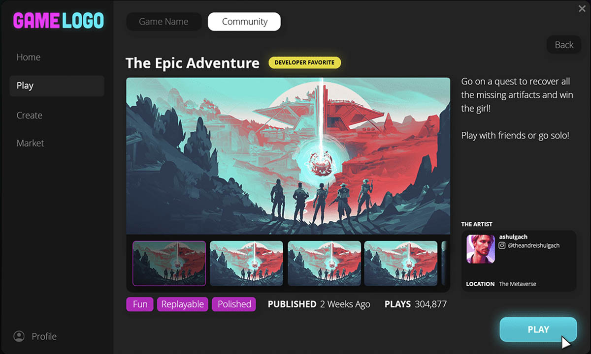 Game Launcher concept