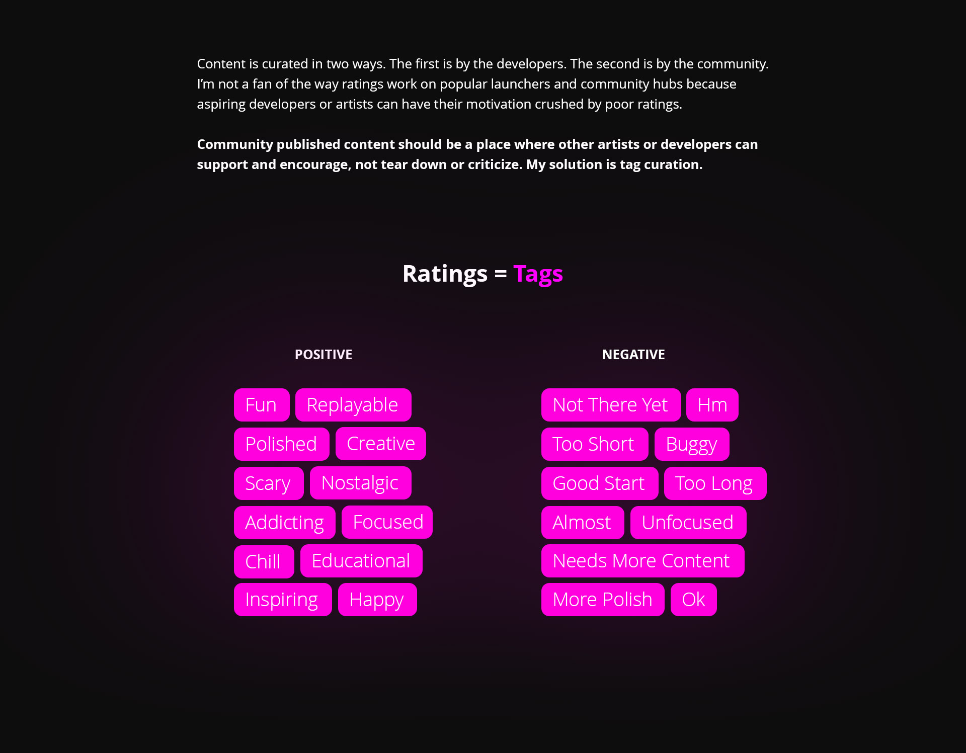 Tag-based rating system